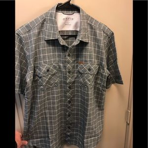 men’s Orvis button up short sleeve